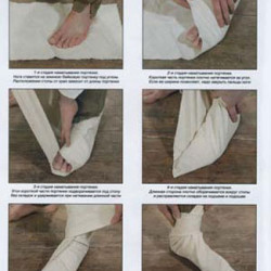 Tactical Portyanki airsoft foot wraps (socks)