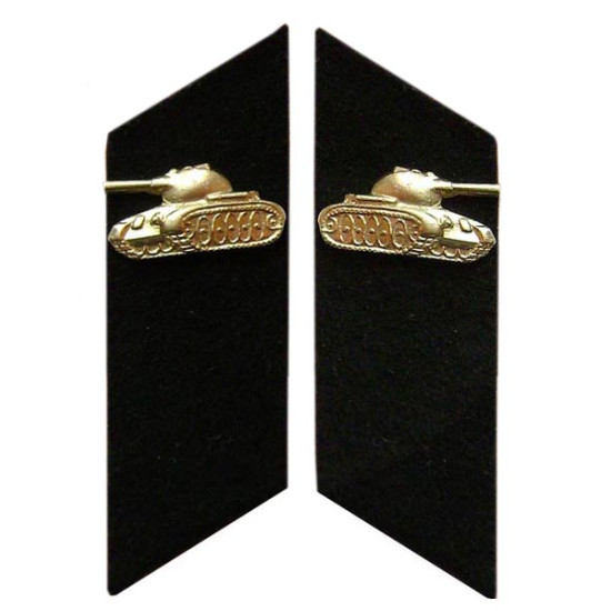 Red Army Tank Troops military USSR collar tabs Red Army Tank Troops military USSR collar tabs