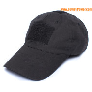Ripstop Tactical Black Hat Klettverschluss-Baseballkappe