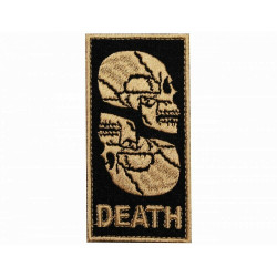 Jeu d'airsoft russe crâne de mort coudre/fer-sur/crochet et boucle manchon Patch