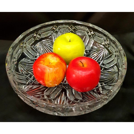 verres à vase en cristal tchèques antiques pour fruits légumes et bonbons