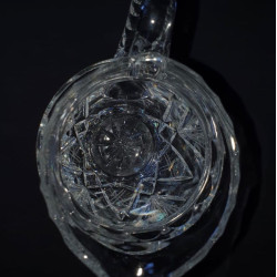 Verres à vase en cristal tchèques antiques eau pour fleurs