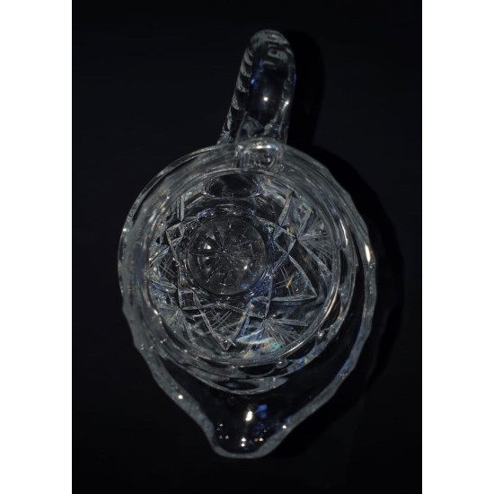 Antique Czech crystal  vase glasses water for drinks
