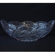 Vasos antiguos de cristal checo para frutas, verduras y dulces