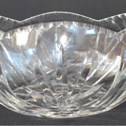 vintage czech crystal  vase glasses for fruits vegetables and sweets