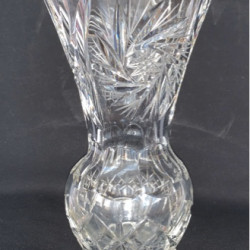 Verres à vase en cristal tchèques antiques eau pour fleurs