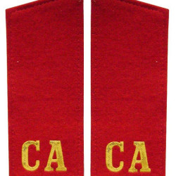 Shoulder boards CA red - Russian USSR Army Infantry troops
