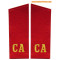 Shoulder boards CA red - Russian USSR Army Infantry troops