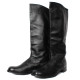 Soft Leather High Soviet OFFICER riding BOOTS new Chrome