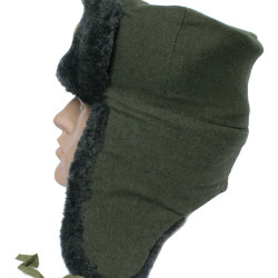 Soviet Army Border Guards sheep fur Ushanka hat