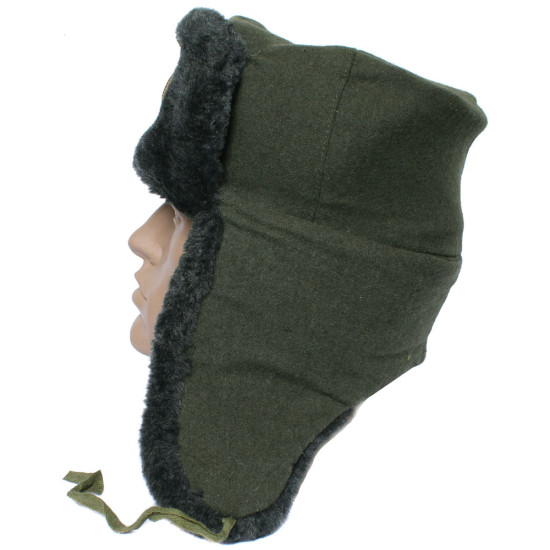 Sombrero Ushanka de piel de oveja de la guardia fronteriza del ejército soviético Sombrero Ushanka de piel de oveja de la guardia fronteriza del ejército soviético