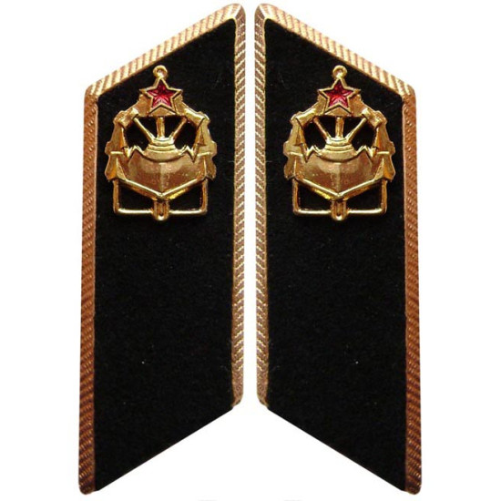 Pattes de col TROUPES ENGINEER défilé de l'Armée / soviétique russe