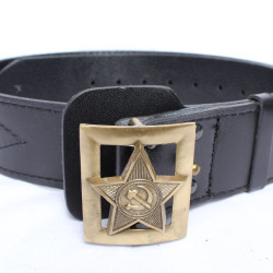 Ceinture en cuir de tous les jours militaire de l'armée soviétique