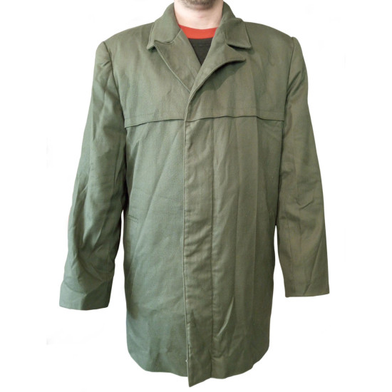 Chaqueta de invierno militar de color caqui para oficiales del ejército soviético con botones oscuros