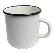 Soviet Army soldiers white metal cup enamel mug