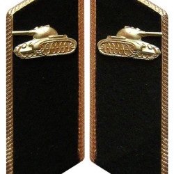 Soviet Army Tank Forces parade collar tabs