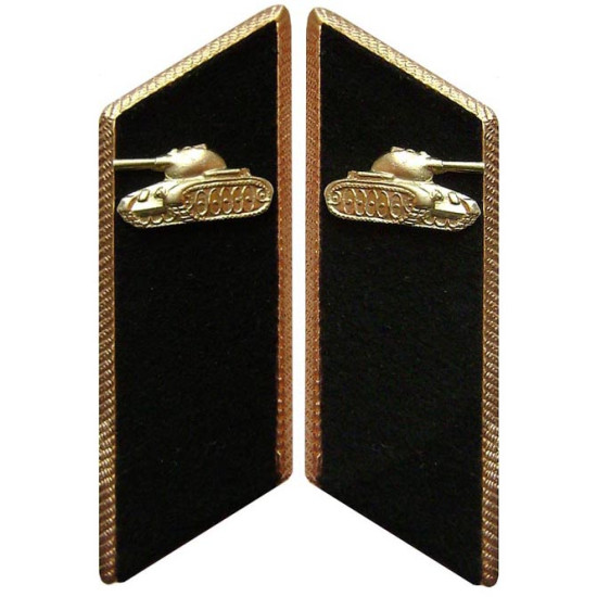 Soviet Army Tank Forces parade collar tabs