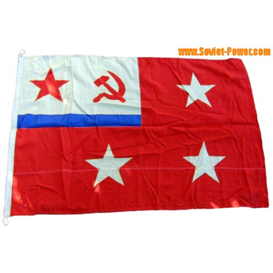 Soviet FLEET COMMANDER Navy FLAG 3 stars Soviet FLEET COMMANDER Navy FLAG 3 stars