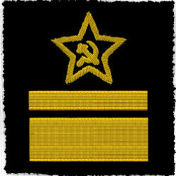 SOVIET FLEET NAVY 2 HIGH RANK OFFICERS SHOULDER PATCHES