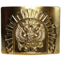 Soviet golden buckle for belt with Double Eagle