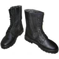 Soviet leather Officers WINTER BOOTS on zippers