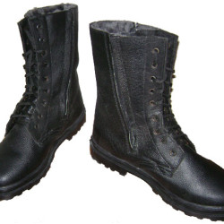 Soviet leather Officers WINTER BOOTS on zippers