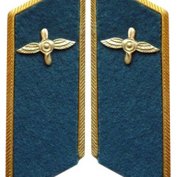 Sowjetisches Militär / Russische Armee Luftwaffe Parade Kragenspiegel