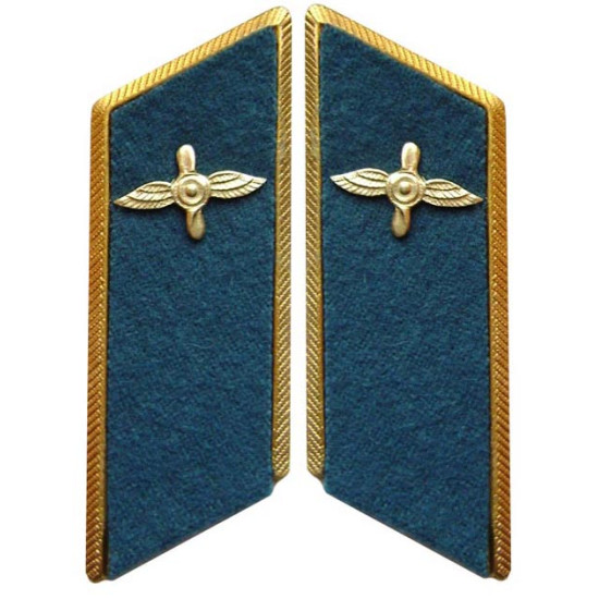 Linguette del collare della parata dell'aeronautica militare sovietica / dell'esercito russo