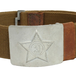 Ceinture de soldat militaire soviétique en argent