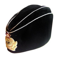 Soviet Naval Officer's black summer hat Russian Pilotka