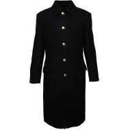 Soviet Navy woolen long black winter Coat