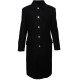 Soviet Navy woolen long black winter Coat