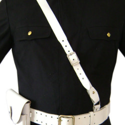 Soviet Officer white PORTUPEYA with shoulder belt + holster