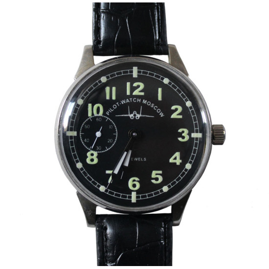 Reloj de pulsera PILOTO soviético MOLNIYA 18 Joyas