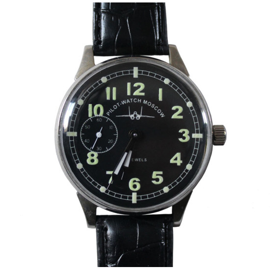 Soviet PILOT wristwatch MOLNIYA 18 Jewels