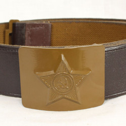 Ceinture de soldat soviétique étoile verte URSS