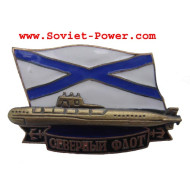 Soviet Submarine Badge North Fleet Navy Fleet