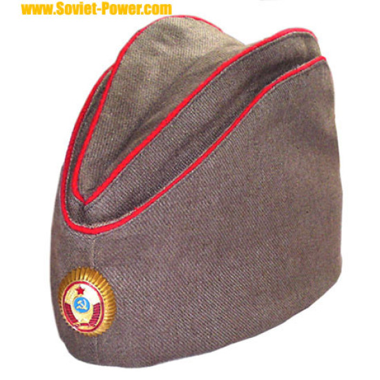 Cappello pilotka dell'ufficiale di polizia dell'Unione Sovietica Cappello estivo dell'URSS