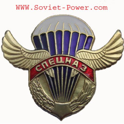 Sowjetische VDV-Fallschirmjäger-Metallabzeichenflügel