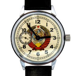 Sowjetische Armbanduhr Molnija USSR ARMS Mechanische Uhr der russischen Roten Armee