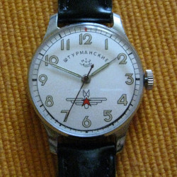 Soviet wristwatch POBEDA mechanical Victory Shturmanskie USSR watch