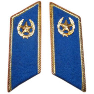 Pestañas de cuello de desfile del ejército militar soviético - Servicio de Seguridad del Estado