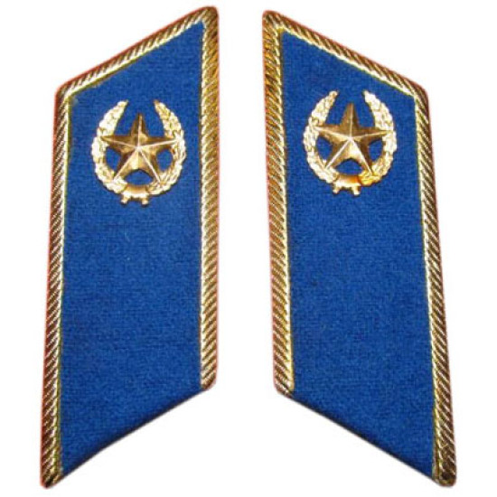 Linguette per colletto da parata dell'esercito militare sovietico - Servizio di sicurezza dello Stato