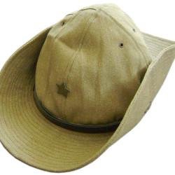 Tactical khaki hat Panama with star badge