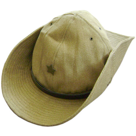 Cappello tattico Khaki Panama con badge a stella