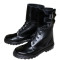 Taktische Sommerstiefel aus Leder mit Schnallen Campingschuhe Airsoft Urban-Stiefel