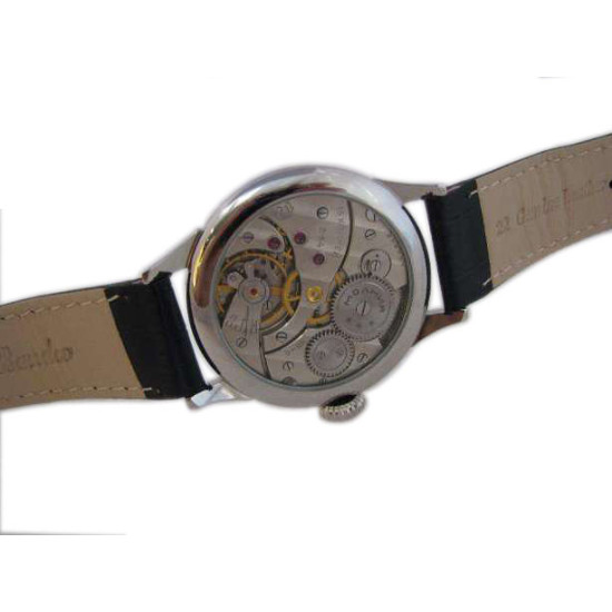 Russian white mechanical Transparent wristwatch Molniya