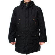 Warmer schwarzer Winterparka Taktische Kapuzenjacke mit Kapuze im urbanen Stil