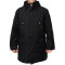Warm Winter parka nero Giacca tattica con cappuccio Cappotto tipo Urban con cappuccio