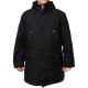 Warmer schwarzer Winterparka Taktische Kapuzenjacke mit Kapuze im urbanen Stil Warmer schwarzer Winterparka Taktische Kapuzenjacke mit Kapuze im urbanen Stil